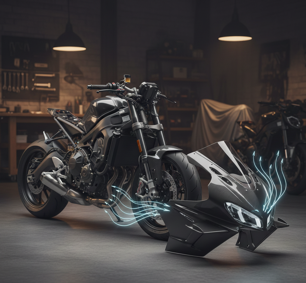 ¿Qué puede verse afectado si cambia el carenado de una motocicleta? Compatibilidad, aerodinámica y estructura