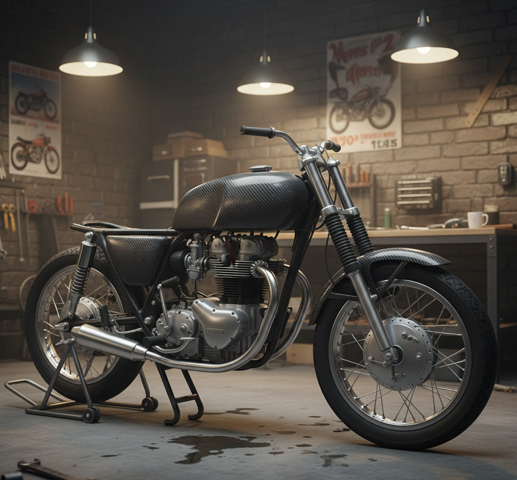 Piezas de carbono para moto: ¿Es buena idea usarlas en restauraciones clásicas?